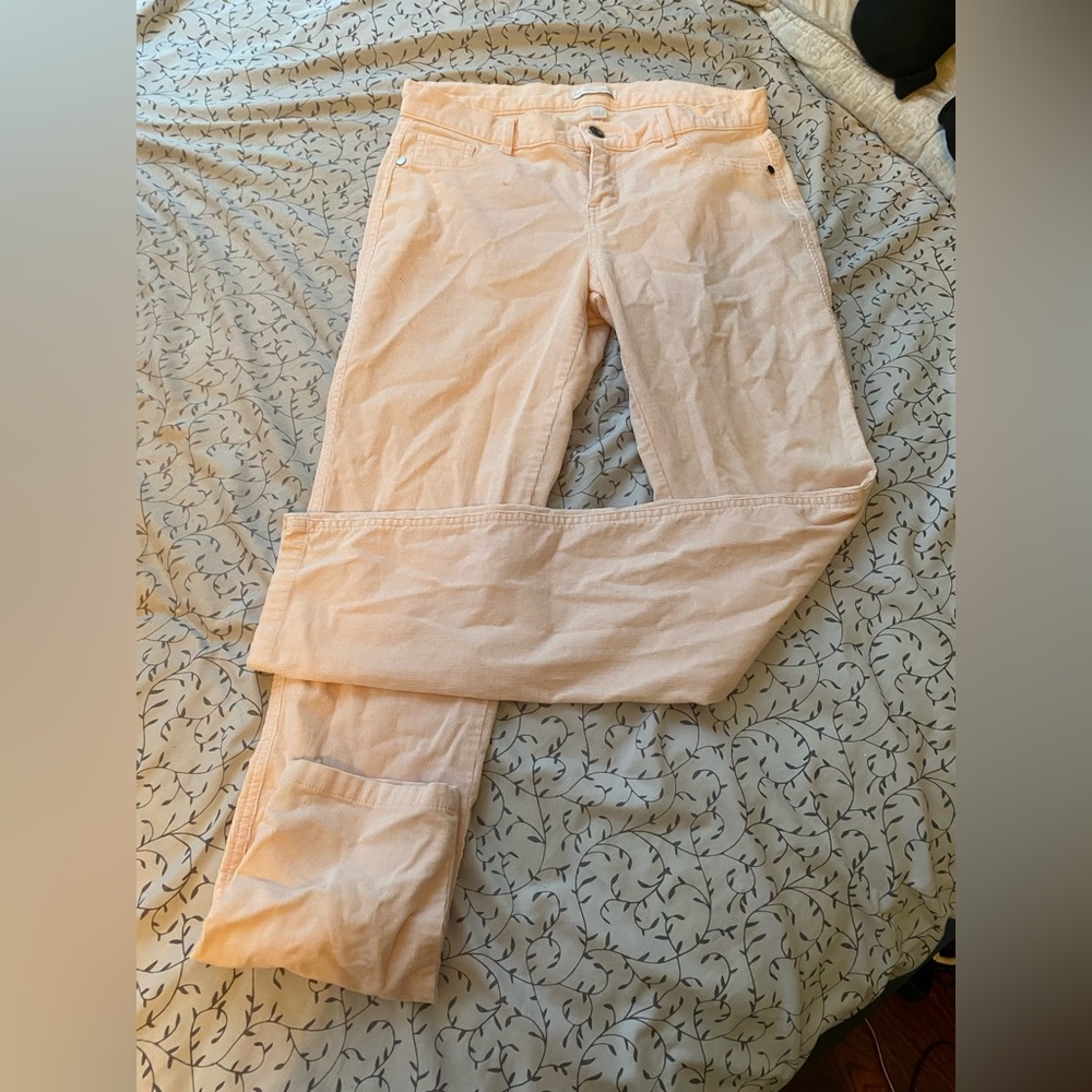 New York & Co. peach straight leg jeans